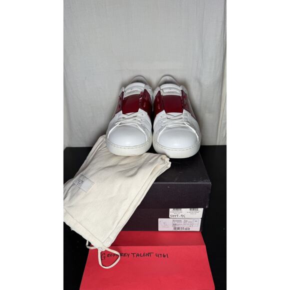 Valentino Garavani Open Low Top Sneakers White / Red Size 9
